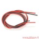 Cavo siliconico rosso-nero 2,0 mm² AWG14