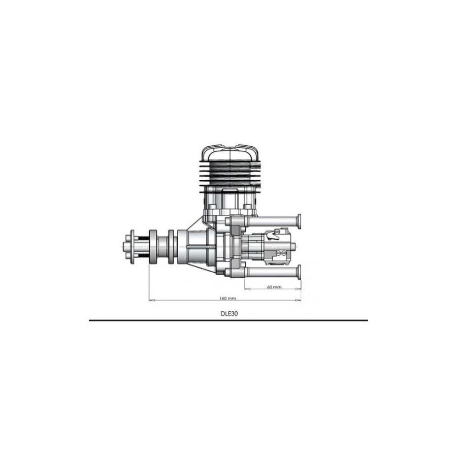 DLE DLE-30 cc Motore a scoppio 2T BENZINA su Jonathan.it a prezzo scontato