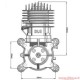 DLE-30 cc Motore a scoppio 2T BENZINA