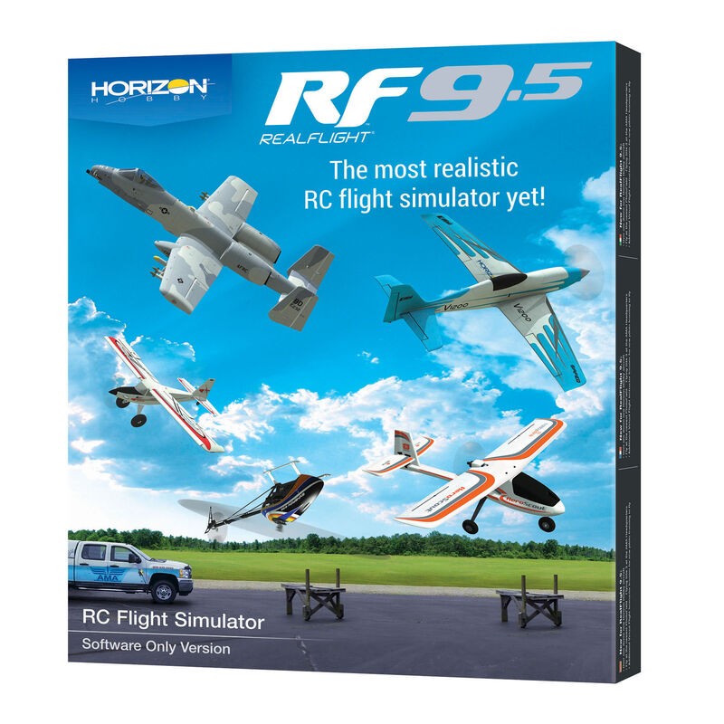 Simulatore di volo RF9.5 Flight Simulator, inclusi i modelli rc horizon.